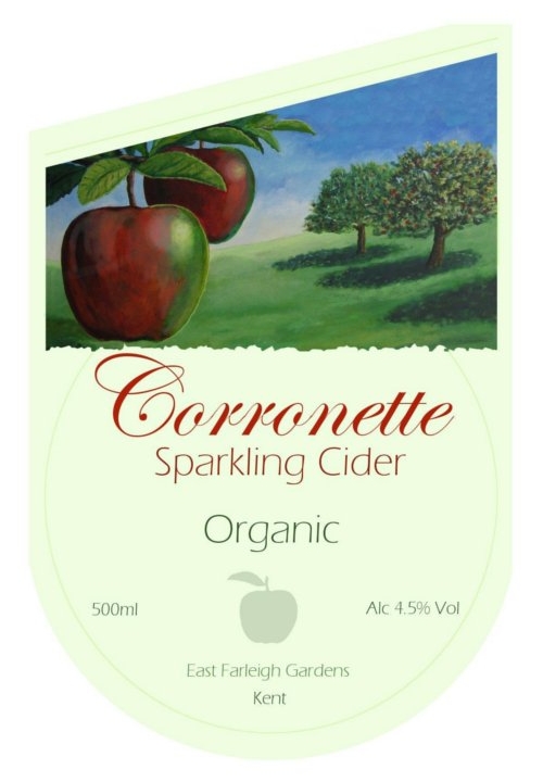 Label for a Cider bottled drink